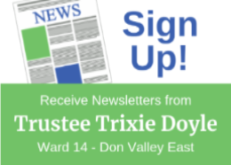 Sign up for my newsletter at http://bit.ly/Ward14TrusteeNewsletter